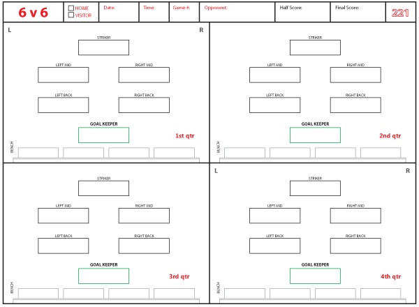 2-2-1 Soccer-Football Formation